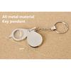 High Quality 8X Folding Key Ring Glass Magnifier with Key Chain Waterproof Daily Magnifying Pocket Tool