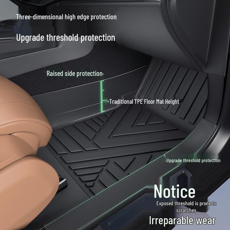 Carliyo TPE Full Surround Car Floor Mats Five-seater