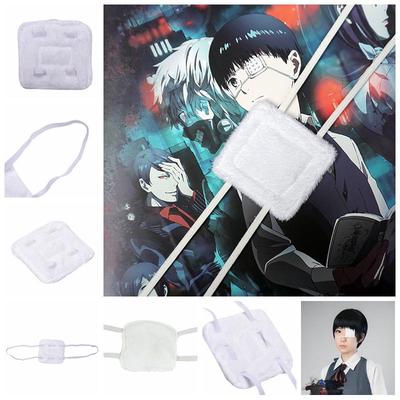 Anime Tokyo Ghoul Kaneki Ken Blinder Weiße Augenklappe Einäugige Maske Cosplay Requisiten