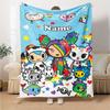 Custom Name Tokidoki Theme Printed Blanket - Perfect for Couch, Bed, Travel & Outdoor Use | Machine Washable, Cozy & Durable.