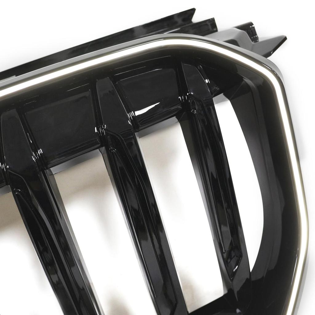 Błyszczący Czarny Przedni Zderzak Nerki Grill Kratka kompatybilna dla BMW X1 U11 U12 2023-2024