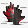 Autumn and Winter Outdoor Riding Fishing Open Three Finger Fishing Gloves Men's and Women's Non-slip Sports Bicycle Riding Glove