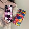 Puzzle Texture Mobile Cell Phone Case for VIVO Y77 76 75 74 73 72 58 56 55 51 50 38 36 Y19 Y18 Y03 Y01 5G Printing Cover