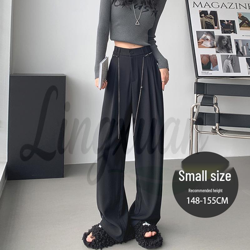2026 Women s High-Waisted Wide-Leg Pants - Slimming, Flattering, Floor-Length for Petite Women L