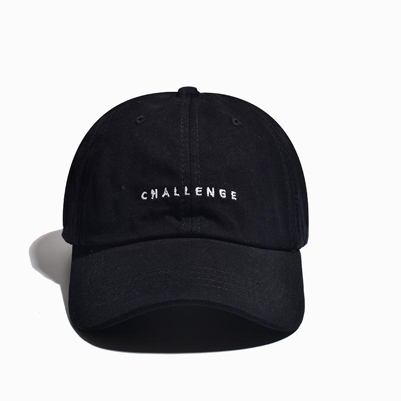 ”CHALLENGE” Letters Soft Cotton Baseball Cap Unisex Snapback Outdoor Sports Ponytail Hats For Women Men Hip Hop Hat Streetwear