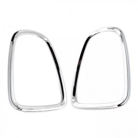 2x For 07-14 Mini Cooper R56 R57 R58 R59 Rear Tail Light Cover Trim Bezel Silver
