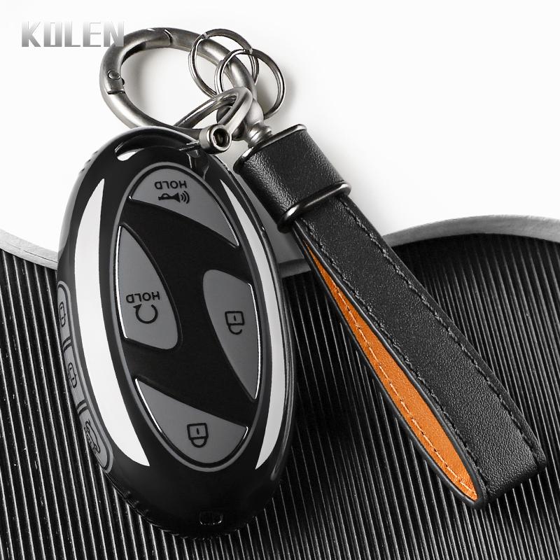 New TPU Car Key Case Cover For Hyundai Tucson 2025 Kona Ioniq Santa Fe MX5 StubHub 2024 IONIQ 6 Key Protection Accessories Shell