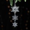 5PCS Christmas Tree Decoration Crystal Ornament Acrylic Christmas Snowflakes