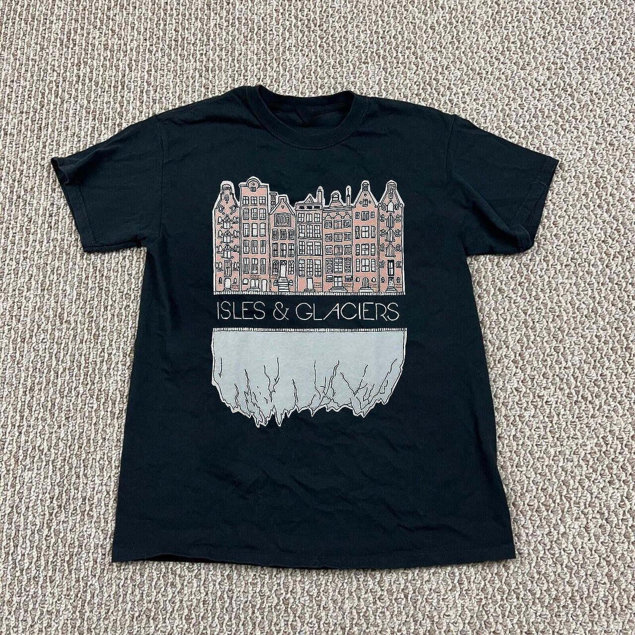 New Popular Isles & Glaciers Black T-Shirt Cotton Full Size Isles & Glaciers n14 S