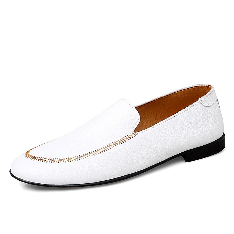 

Модные удобные повседневные слипоны Высокое качество Новые мужские лоферы Легкие балетки Обувь для вождения для мужчин Нескользящая обувь для ходьбы 45 белый