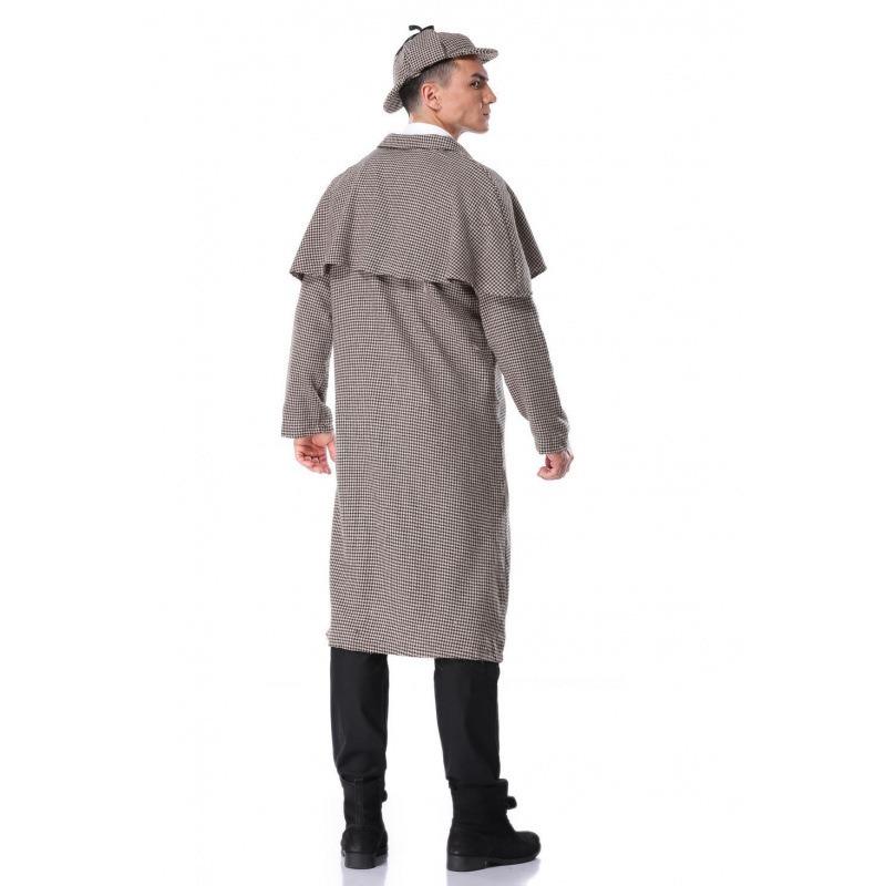 Halloween Costume New Adult Male Sherlock Holmes Costume Detective Watch Costume
