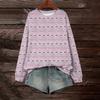 Women's Loose Fashion Casual Printed Long Sleeve Pullover