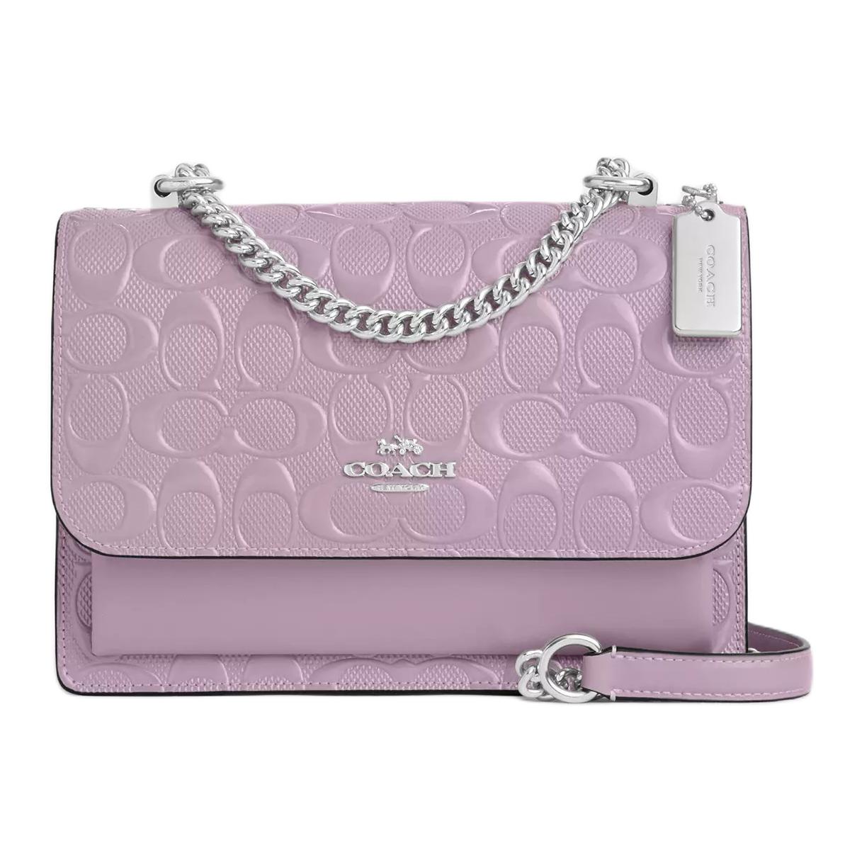 

Coach Klare 22 Reversible Shoulder Strap Snap Closure Pearlized Patent Leather And Smooth Leather Small Crossbody Bag Women crossbody bag CDA97-SVIZ Basic Set (Bag+Dust Bag)