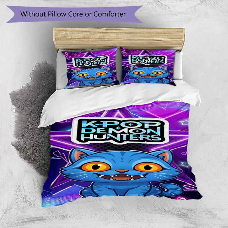 3pcs Duvet Cover Set (1*Duvet Cover + 2*Pillowcase, Without Core),Singer Print Bedding Set, Bedroom Decor, All‑Season, Birthday Gift