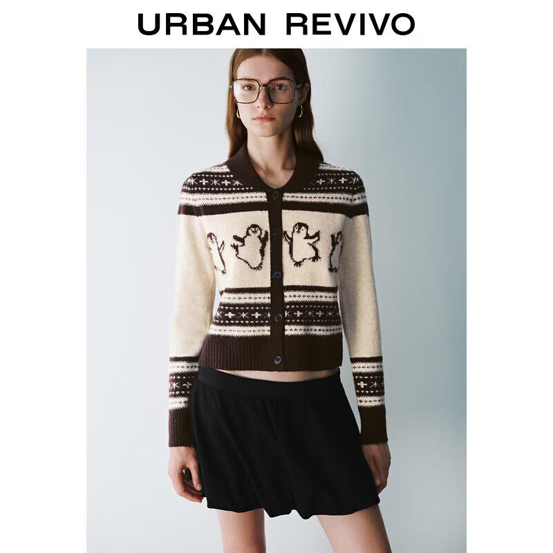 

UR Женский 2024 Зимний Городской Колледж Вязаный Кардиган XS