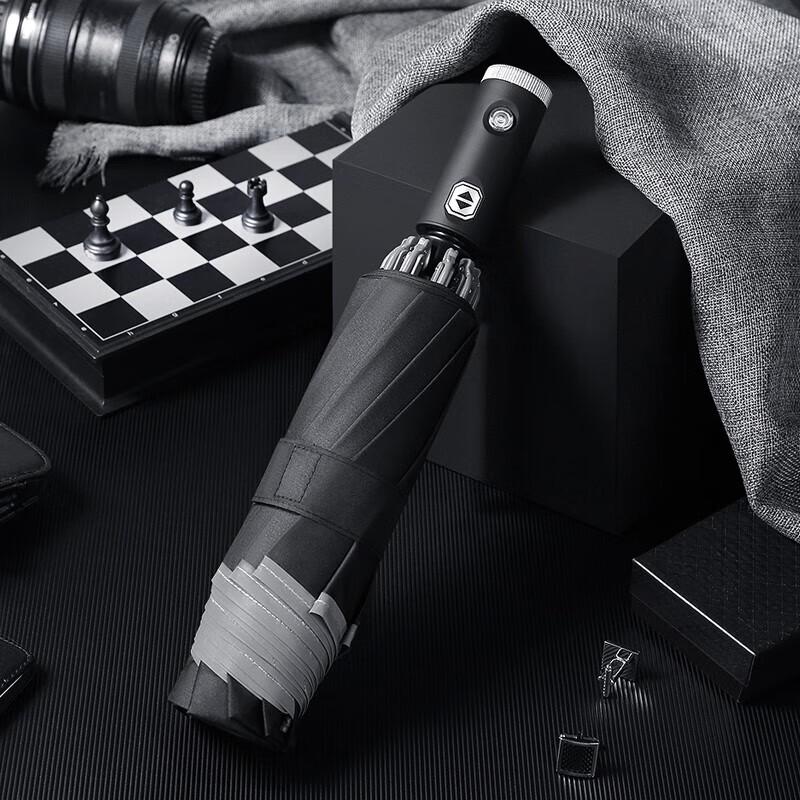 Maydu Automatic LED Reverse Folding Umbrella