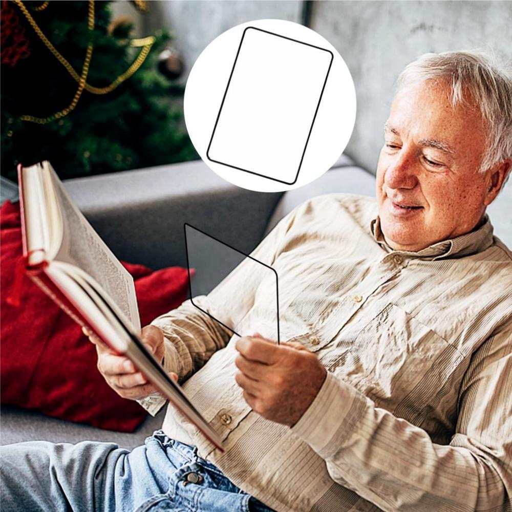 4Pcs Full Page Large Sheet Magnifier Magnifying Glass Reading Aid Glass Page Magnifying Lens Reading Magnifier