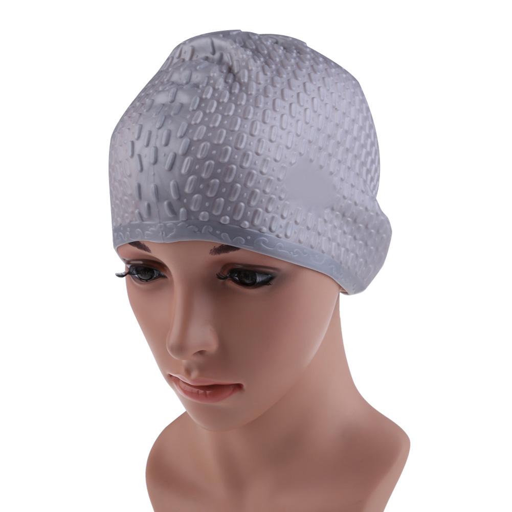 Silicone Swimming Cap Ear Protection Swimming Hat Waterproof Bathing Cap Sport Swim Cap for Long & Short Hair