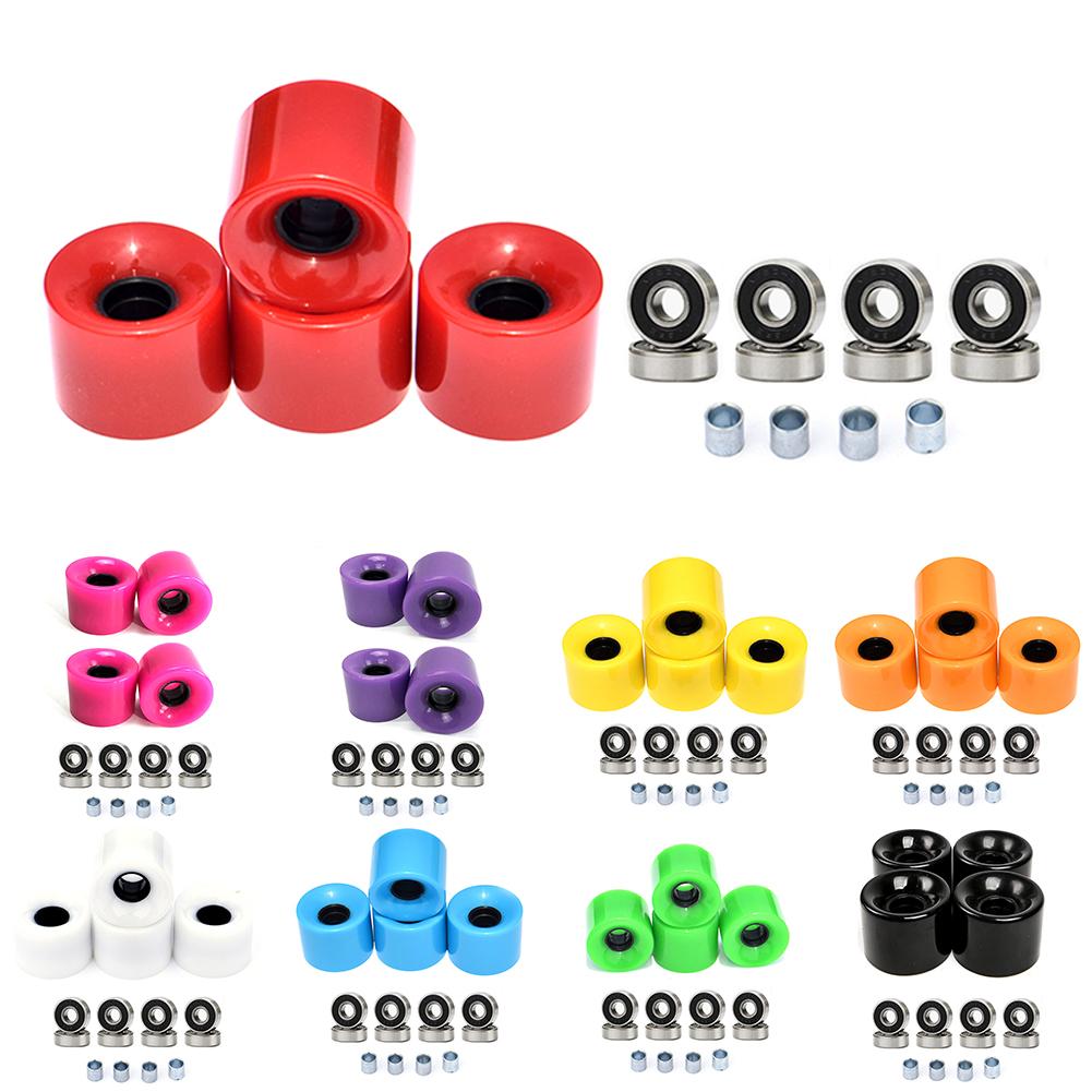 Upgrade Your Skateboard Gear with this Set of 4 Wheels 8 Bearings and 4 Spacers