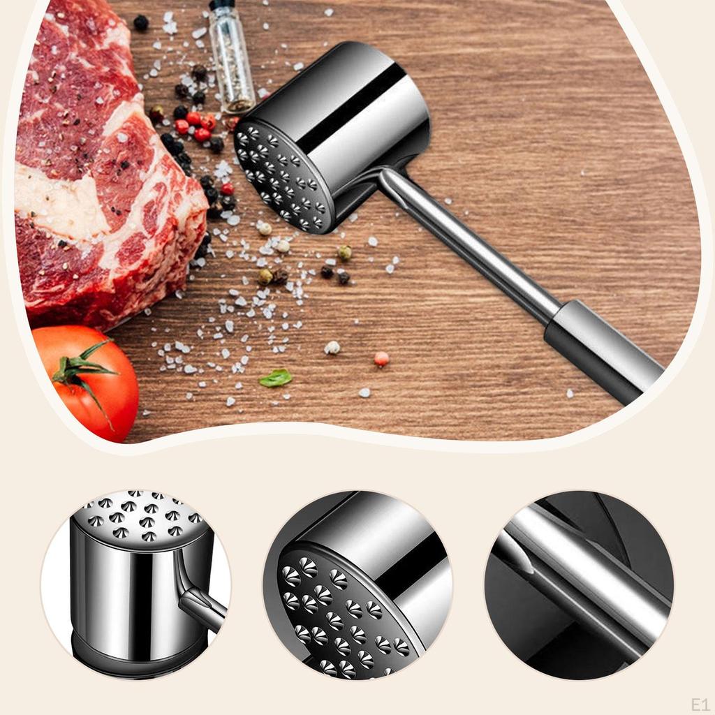 Meat Tenderizer Tool Chicken Double Sided Cooking Mallet Tenderizing for Preparing Shrimp