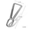 Real Titanium Alloy Keychains Buckle Portable Mini Key Rings Backpack Pendant Multi-functional Super Lightweight Bottle Openers