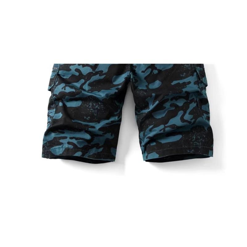 Neue Sommer Herren Camouflage Baumwolle Cargo Shorts Mode Multi-Tasche Casual Kurze Hosen Lose Große Größe Bequeme Shorts Männer