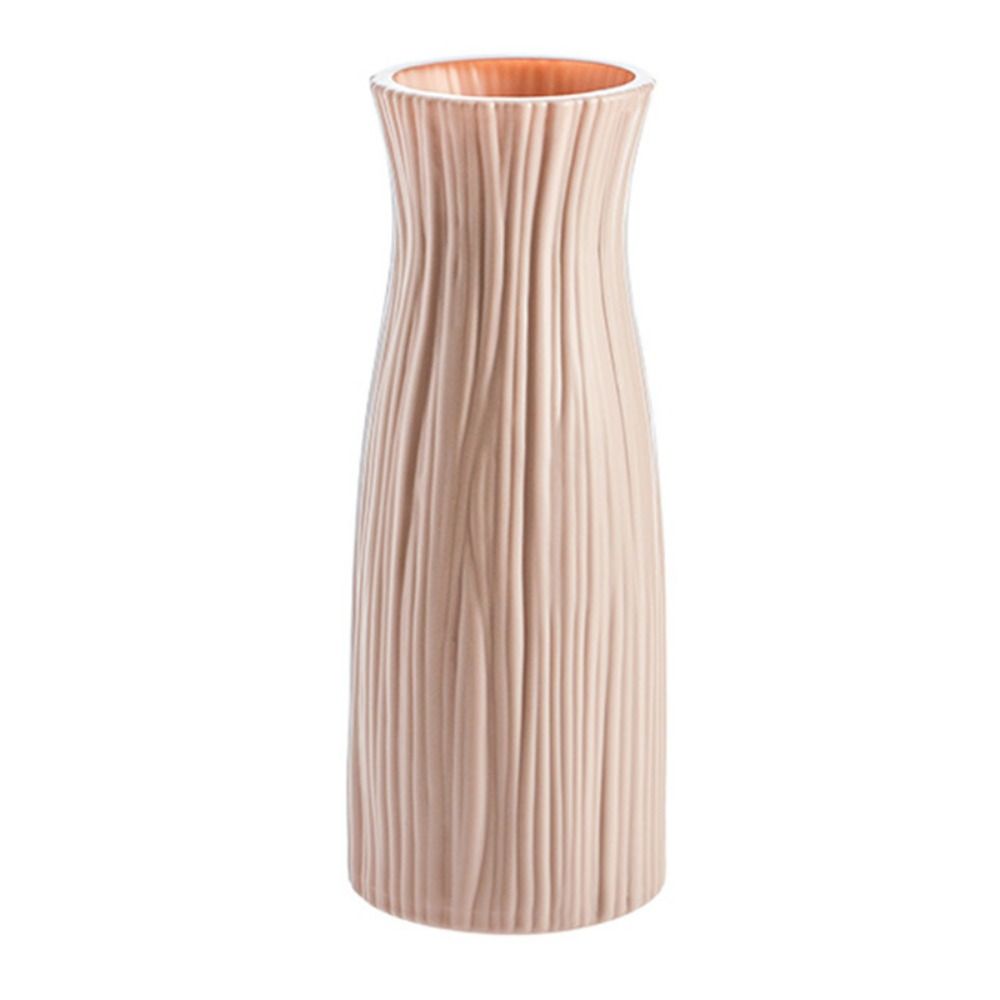 Plastic Nordic Style Vase Imitation Ceramic Desktop Ornament Flower Pot Decoration  Living Room