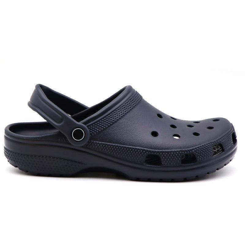 

Летний трансграничный бестселлер: Мужская классическая пляжная обувь и женские сандалии Baotou — садовая обувь в европейском и американском стиле 40/41=Men s 8/Women s 10 темно-синий