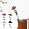 4 Pieces Cowboy Hat Cover Cap for 6mm-10mm, Cowgirl Silicone Topper Protector Lid, Cute Funny