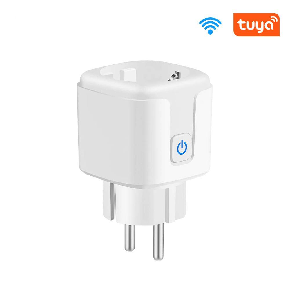 EU Standard Smart Tuya WiFi Socket Timer with Alexa Remote & Power Metering