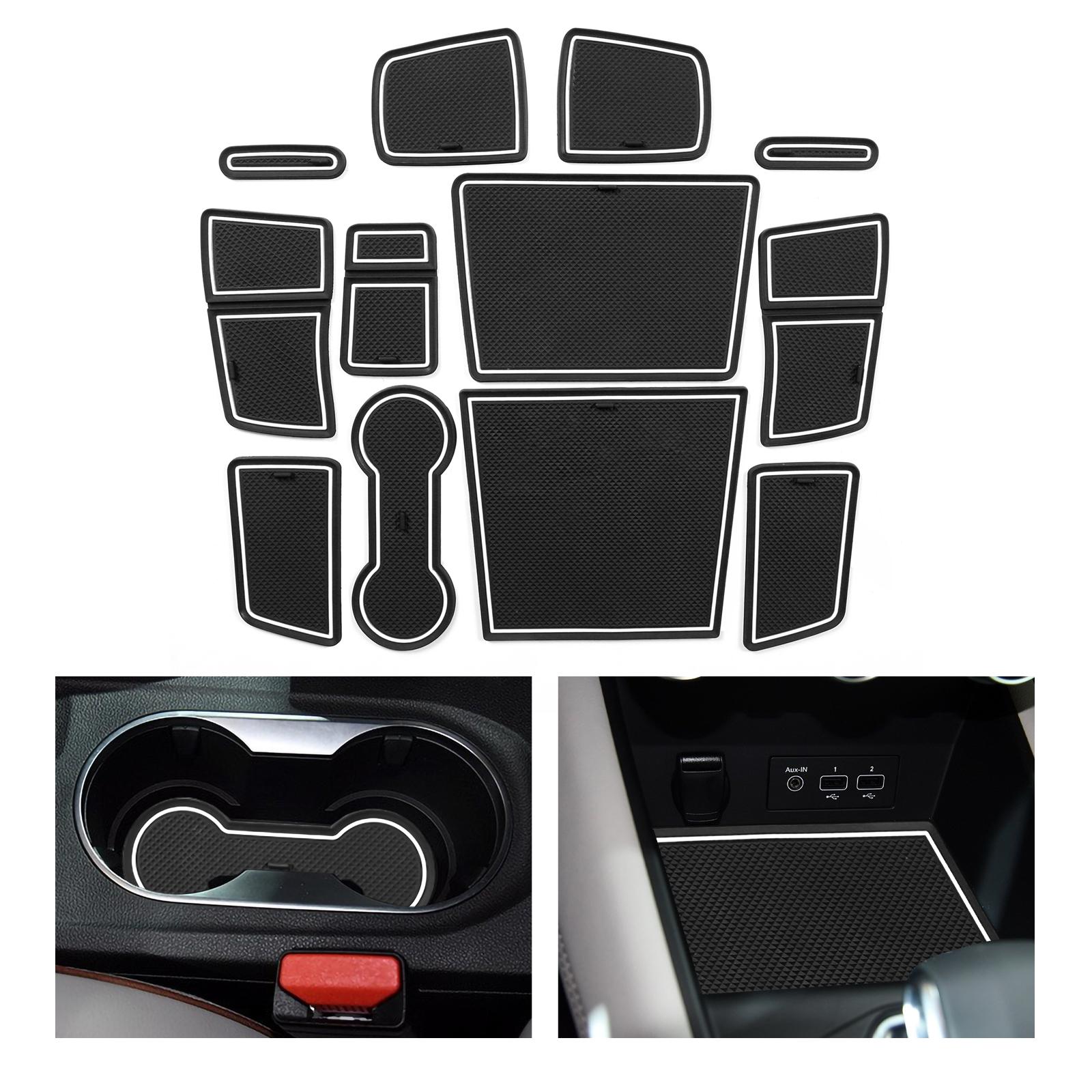 Tappetino Antiscivolo per Slot Portabicchieri per Renault Captur 2 (Solo freno di stazionamento elettronico ) Accessori Tappetini Antiscivolo per Scan