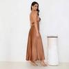 Elegant Sleeveless Backless Mermaid Dress Women High Waist Long Evening Gown Sexy Fit Formal Party Wear