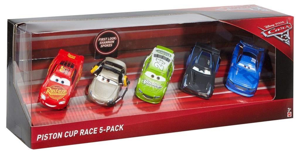 Cars 3 Crossroads Mattel Diecast Mini Car Piston Cup Race 5 Pack Spokes Lightning McQueen Jackson Storm Brick Yardley Daniel MATTEL 2017 CARS 3 PISTON