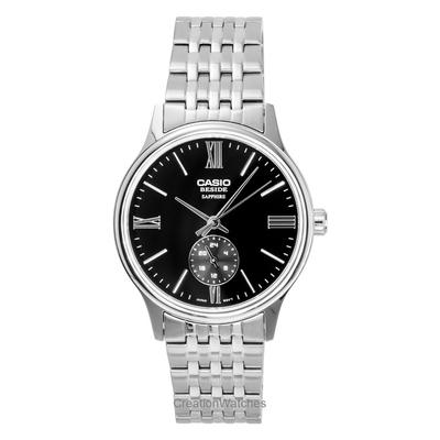 Neben Analog Edelstahl Schwarzes Zifferblatt Quarz BMS-100D-1AV Herrenuhr