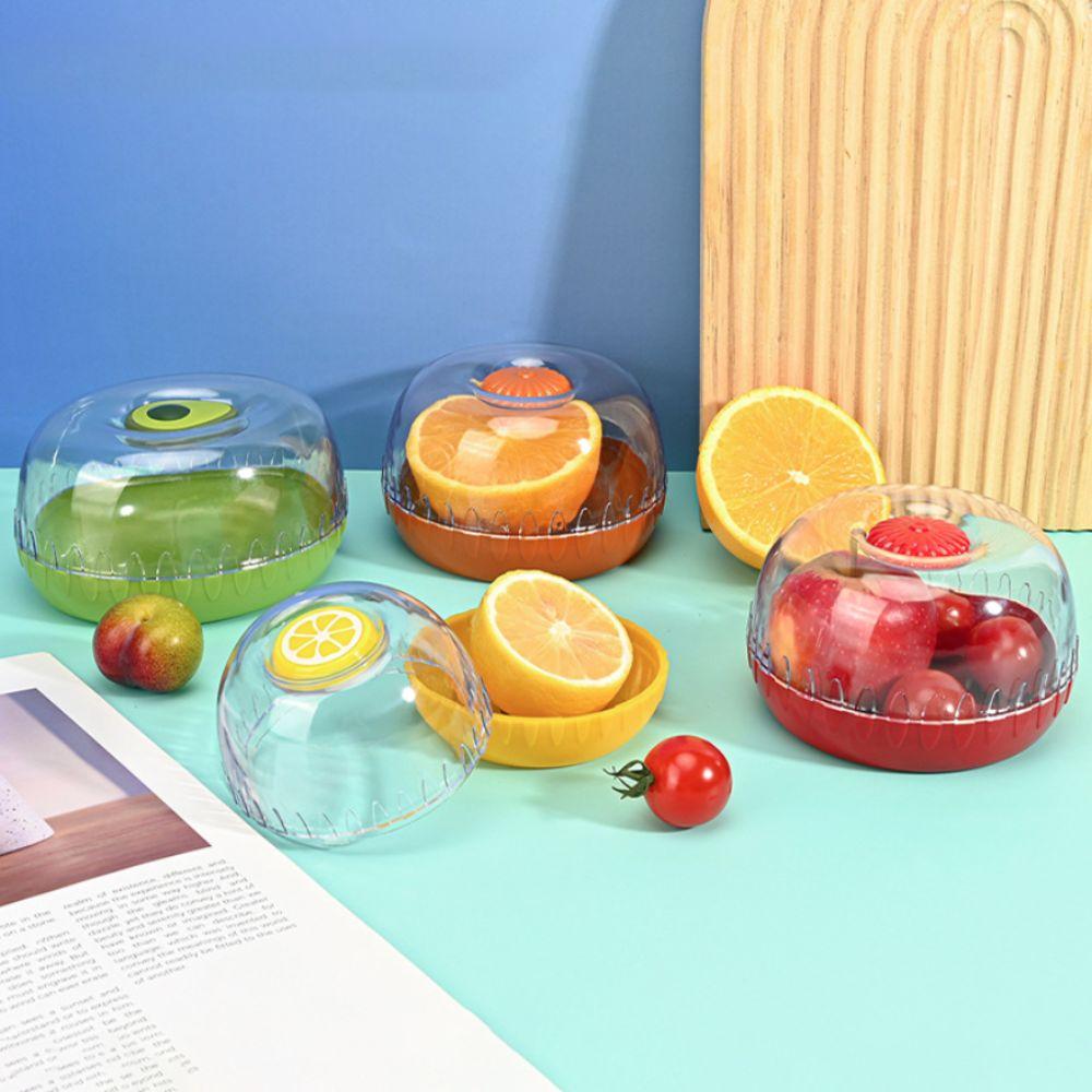 2 Piece With Lid Fruit Preservation Box Sealed Drop-resistant Vegetable Fruits Crisper Wear-resistant Reusable