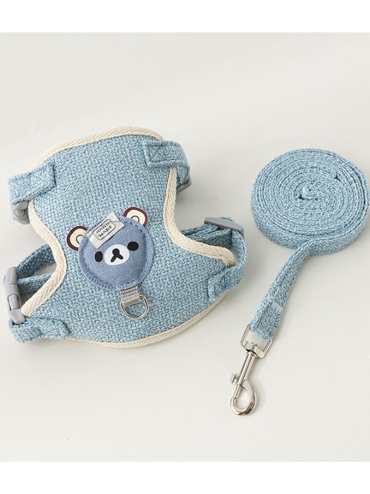 Hundeleine Weste Stil Teddybär Typ Kleiner Hund Brustgeschirr Katzenleine Haustierbedarf