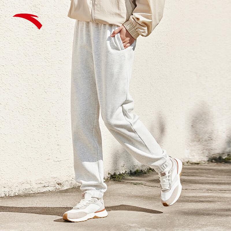 

Anta Women s Fleece-Lined Tapered Sweatpants M