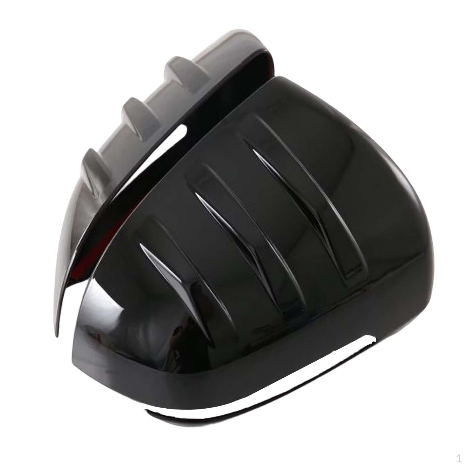 Rearview Mirror Cover Easy to Install Professional Exterior Accessories Black Protection Bright black