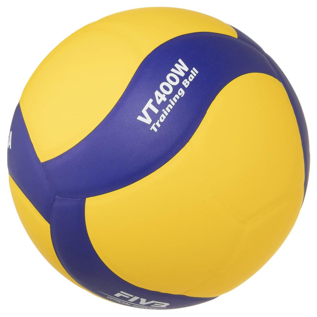 Mikasa Volleyball Training Medicine Ball, Size 4 (Middle School/Women's), 400g, Yellow/Blue, VT400W, Recommended Internal Pressure: 0.3 kgf/cm²