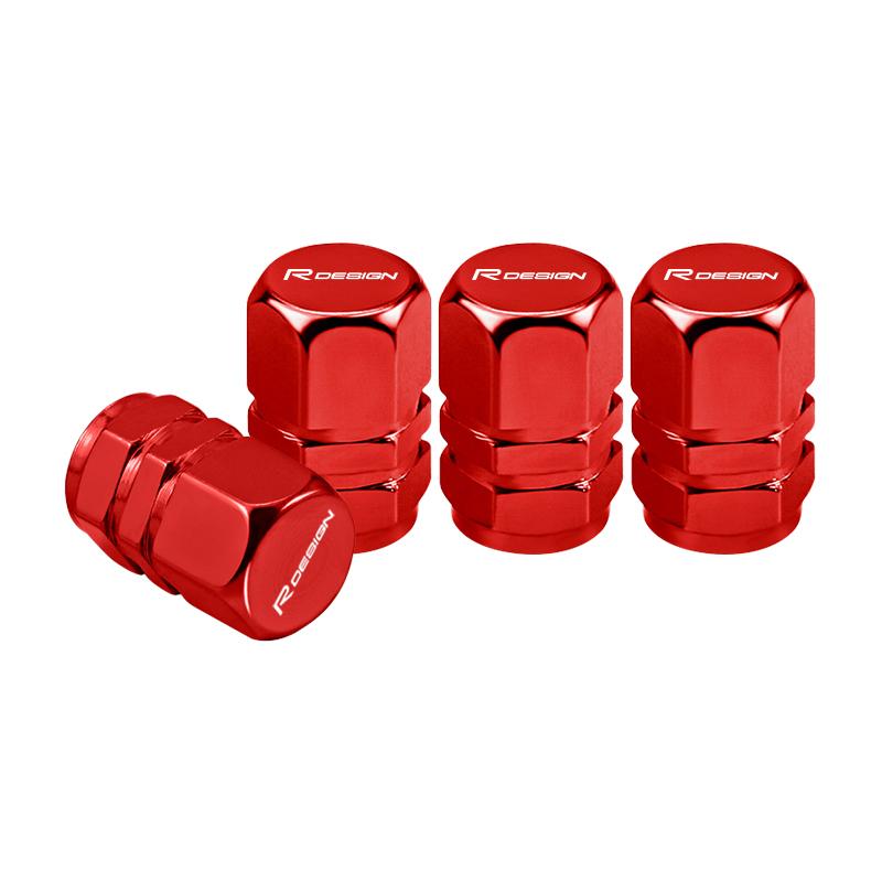 4Pcs Metal Car Wheel Tire Valve Caps Dustproof Cover For Volvo XC90 XC40 XC60 V60 V70 V90 V40 EC40 EX40 S80 S60 S90 XC70 C30 C70