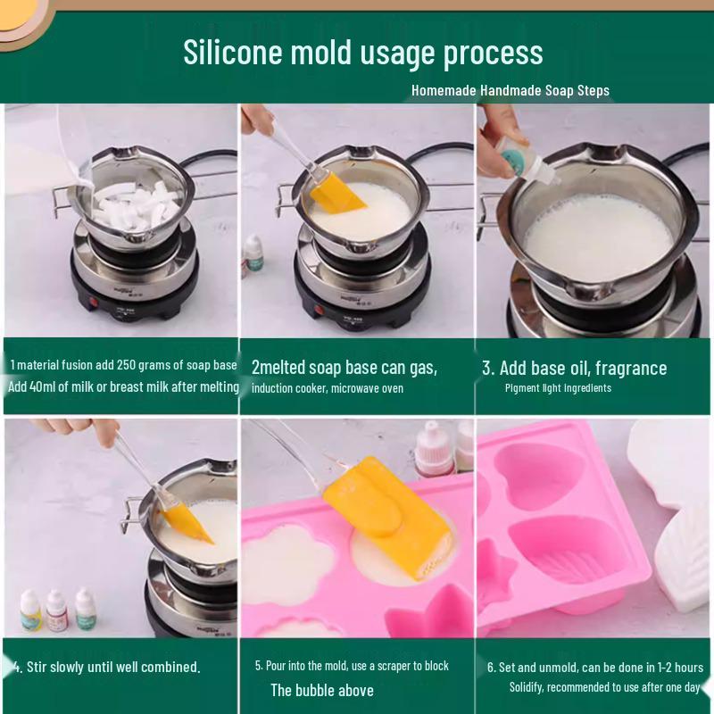DIY Silicone Mold for Handmade Soap and Food Shaping - Ingot Design