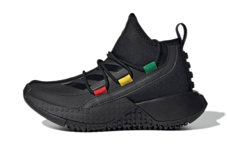 

LEGO x Adidas Sport Mid K Abrasion Resistant Breathable Mid top Kids Running Shoes Carbon Black Kids FZ5504 39