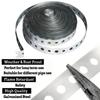 15m Galvanized Metal Strapping Punched Holes Metal Strap for Pipe Support and Sheet Metal Processing Fixing
