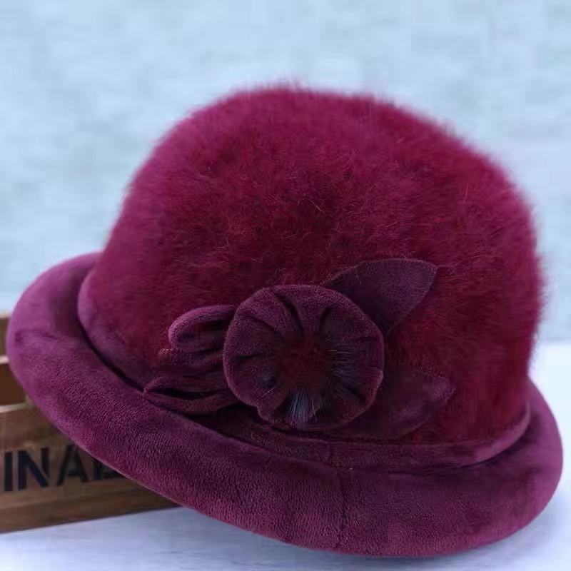 Adjustable Autumn and Winter Warmth Elderly Men's and Women's Knitted Hat Gift Cap