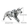 Nordic Creative Nordic Creativity Wall Street Resin Bull Figurine Cattle OX Statue Home Decorations Bull Art Desktop Decor Sculp
