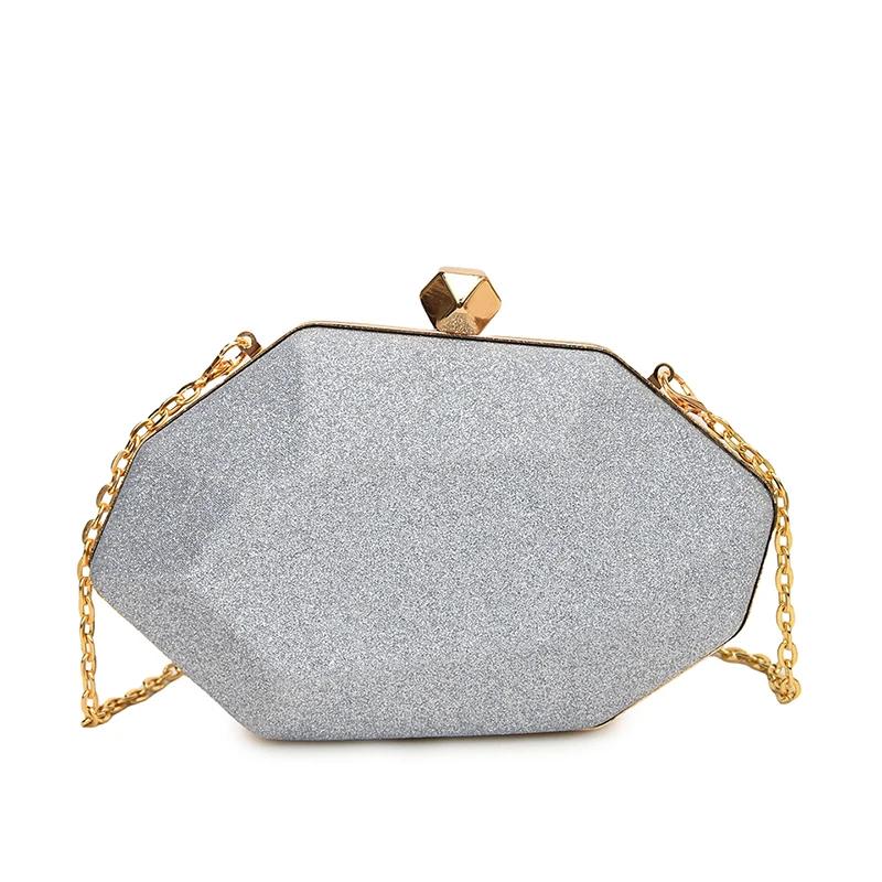 Acrylic Shoulder Bag with Chain Monochromatic Simple Elegant Mini Soft Versatile High Quality