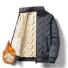 Fashion Lamb Velvet Thickened Cotton Jacket Men Winter Warm Comfort Cotton Coat Outdoor Casual Windproof Outerwear