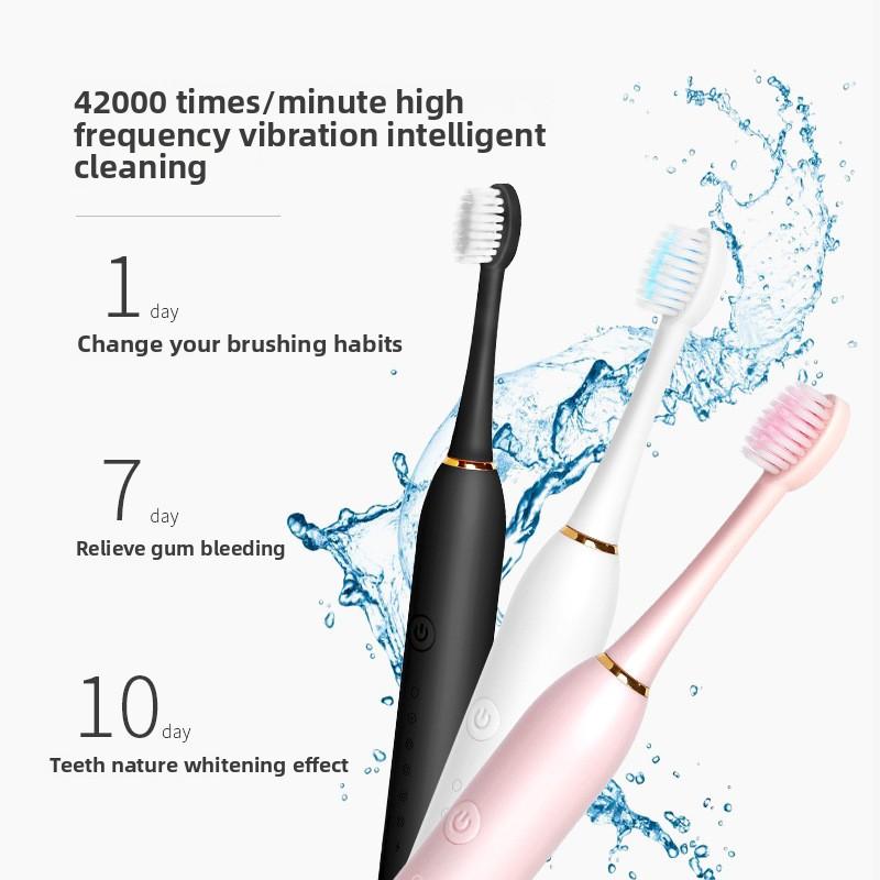 New Electric Toothbrush Adult Vibration Induction Rechargeable Automatic Sonic Fine Soft Hair Couple Model