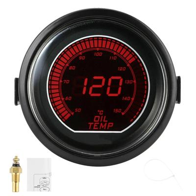 Öltemperaturanzeige 52mm2in für EVO Serie Universalinstrument Blaue Rote LED-Beleuchtung für 12V Benzin