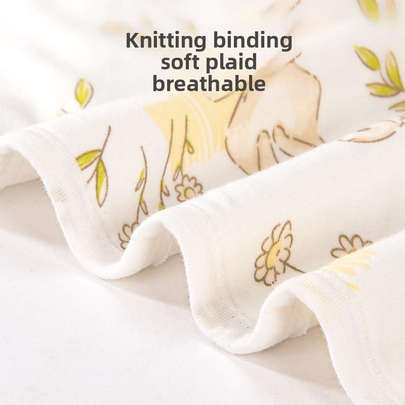 Baby Quilt Spring and Summer Thin Cotton Quilt Newborn Baby Bag Single Swaddle Blanket